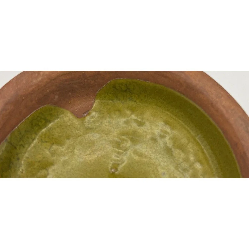 Pacific Stoneware Dish Green Vintage Pottery